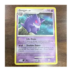 Pokemon Gengar Rare Holo Card Diamond & Pearl 27/130 2007 110 HP - Image 1