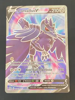 CARTE POKEMON CORVAILLUS V 156/163 FR ULTRA RARE EB STYLES DE COMBAT - NEUF - Image 1