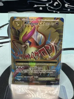 M Pidgeot EX 105/108 Evolutions Full Art Ultra Rare Holo 220 HP Pokemon Card - Image 1