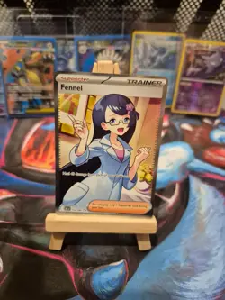 Pokemon TCG Fennel Trainer Card Full Art Ultra Rare Black Bolt English 162/086 - Image 2