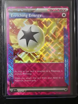 Pokemon Enriching Energy Special Energy Ace SPEC Rare Holo Card 191/191 SV08 - Image 1