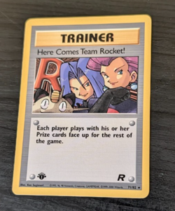 Pokemon Team Rocket 1st Edition - Here Comes Team Rocket! Non-Holo Card - Image 1