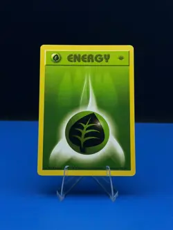 Pokemon Card - Grass Energy Base Set (Shadowless) 99/102 1st Edition - LP - Image 1