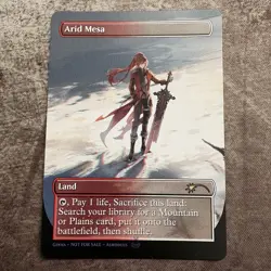 Arid Mesa - Custom Art MTG Magic The Gathering Playtest Card - Image 1