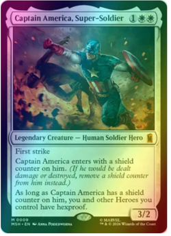 Captain America, Super-Soldier - Foil Marvel Super Heroes - Image 1
