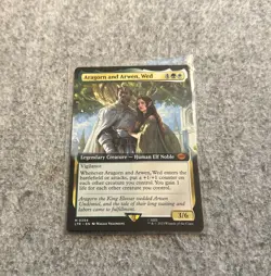 MTG Aragorn and Arwen, Wed - Extended Art The Lord of the Rings MINT 394 - Image 1