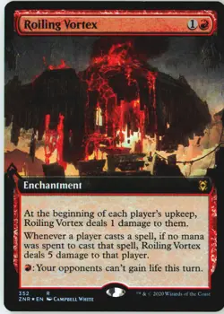 Roiling Vortex (Extended Art) 352 Rare Zendikar Rising Foil Near Mint - Image 2