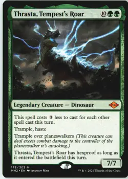 Thrasta, Tempest's Roar 178 Mythic Modern Horizons 2 Near Mint - Image 2