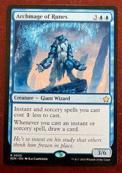 1x NM Archmage of Runes - 0030 R FDN MTG Magic Never Played x1 - Image 1