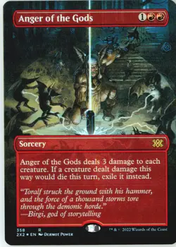 Anger of the Gods (Borderless) 358 Rare Double Masters 2022 Foil Near Mint - Image 2