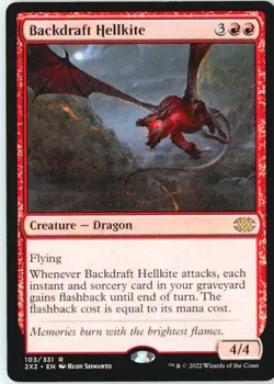 Backdraft Hellkite 103 Rare Double Masters 2022 Near Mint - Image 2