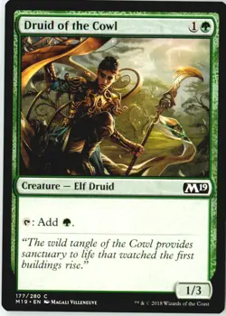 Druid of the Cowl 177 Common Core Set 2019 Lightly Played - Image 2