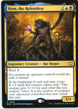 Vren, the Relentless 239 Rare Bloomburrow Near Mint - Image 2