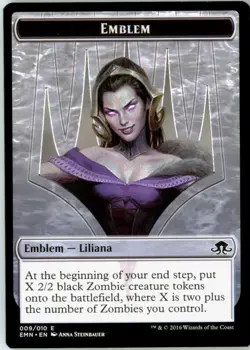 Emblem - Liliana, the Last Hope 9 Token Eldritch Moon Near Mint - Image 2