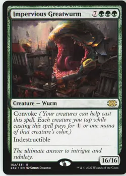 Impervious Greatwurm 152 Rare Double Masters 2022 Near Mint - Image 2