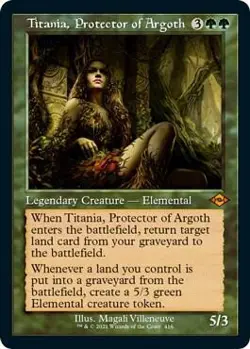Titania, Protector of Argoth (Retro Frame) (Foil Etched) 416 MH2 NM - Image 1