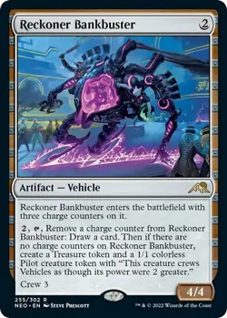 Reckoner Bankbuster 255 Rare Kamigawa: Neon Dynasty Foil Near Mint - Image 1
