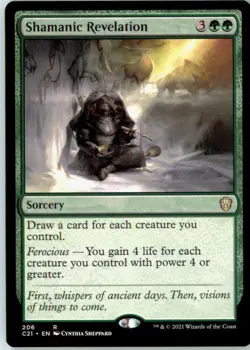 Shamanic Revelation 206 Rare Commander 2021 Near Mint - Image 2