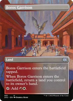 Boros Garrison (Borderless) 401 Uncommon Double Masters 2022 Foil Near Mint+ - Image 1