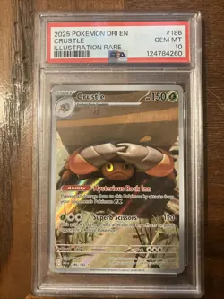 Pokemon Crustle PSA 10 Destined Rivals Illustration Rare 186/182 - Image 3