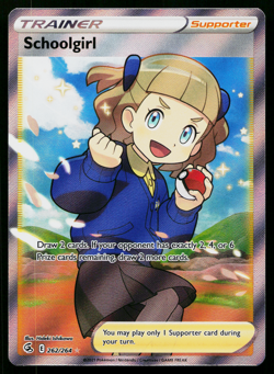 SCHOOLGIRL 262/264 FUSION STRIKE POKEMON TCG - Image 1