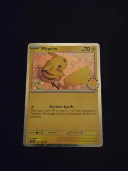 The Pokemon Company Pikachu 051/162 Promo Cosmo Holo 30th - Image 1