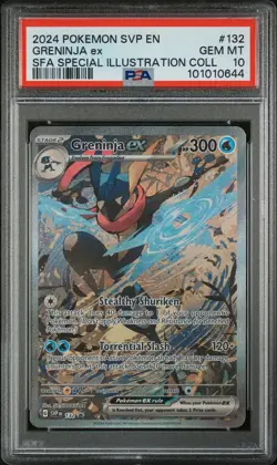 Greninja ex SVP EN 132 English Black Star Promo 2024 Pokemon TCG GEM MINT PSA 10 - Image 1