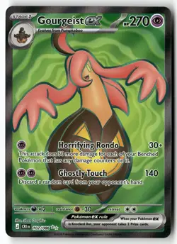GOURGEIST EX 102/086 ULTRA RARE CHAOS RISING POKEMON HOLO NEAR MINT - Image 1