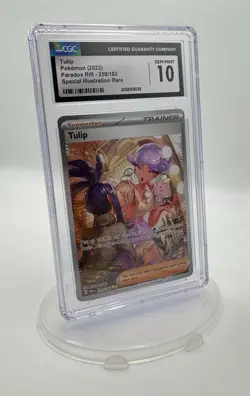 Pokemon TCG - Tulip 259/182 Paradox Rift Special Illus. Rare, CGC 10 GEM MINT!! - Image 1