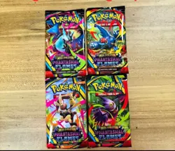 Pokemon 🔥 CHAOS RISING Sleeved Booster Pack Art Bundle-4 Factory Sealed Packs - Image 1