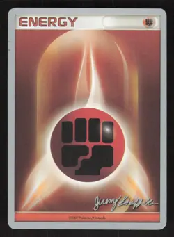 Pokemon 2007 World Championship Decks Jeremy Scharff-Kim Fighting Energy 2007 - Image 1