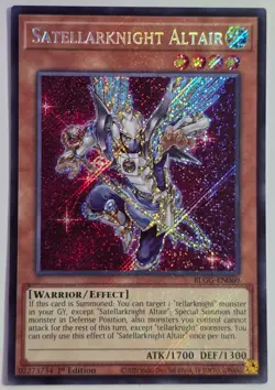 Yugioh Satellarknight Altair BLGG-EN060 Secret Rare 1st Edition - Image 1