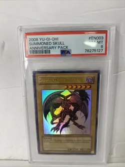 Yu-Gi-Oh! Summoned Skull (YAP1-EN003) Ultra Rare - Limited Ed - NM/MT (PSA 8) - Image 1