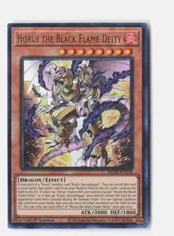 Yugioh #MP25-EN158 Horus the Black Flame Deity - Image 1