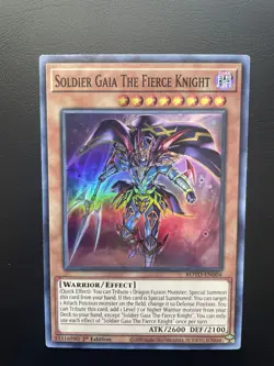 Yugioh Soldier Gaia The Fierce Knight ROTD-EN004 Super Rare 1st Edition NM - Image 1