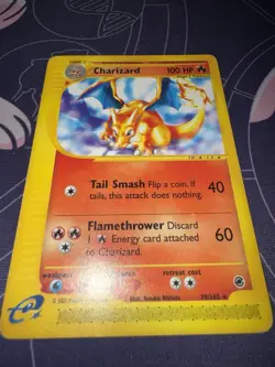 Charizard 039/165 Expedition Base Set Rare Non-Holo LP-/HP+ (edges) - Image 2
