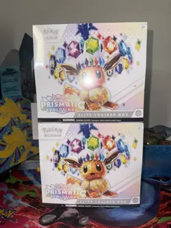 Lot of 2 Pokemon TCG Prismatic Evolutions Elite Trainer Box ETB Factory Sealed - Image 1