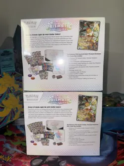 Lot of 2 Pokemon TCG Prismatic Evolutions Elite Trainer Box ETB Factory Sealed - Image 2