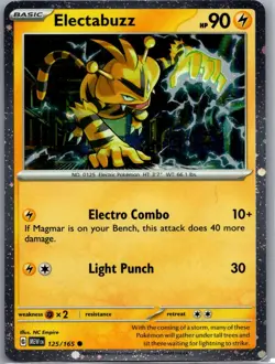 Electabuzz 125/165 Holo Promo Miscellaneous Cards & Products Pokemon Holo NM - Image 1