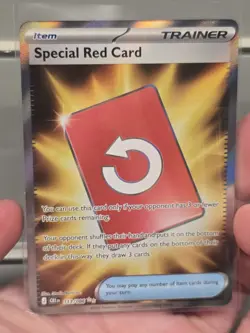 Special Red Card 113/086 Holo | Me04: Chaos Rising | Pokemon TCG English UR NM - Image 1
