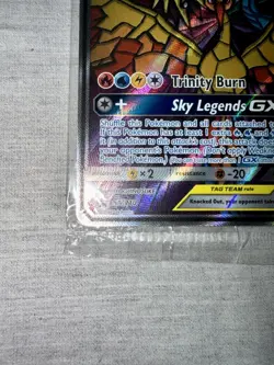 Pokemon TCG Moltres Zapdos Articuno GX SM210 Stained Glass Promo Card Sealed - Image 5