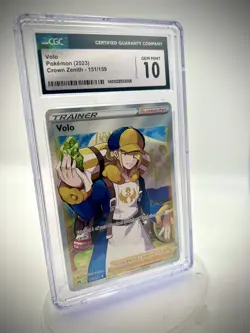 Pokemon TCG - Volo 151/159 Crown Zenith Full Art Trainer, EN, CGC 10 Gem Mint!!! - Image 1