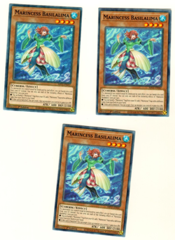 Set Of 3 Marincess Basilalima Tin Of Ancient Battles 2021 1st Edition Yugioh - Image 1