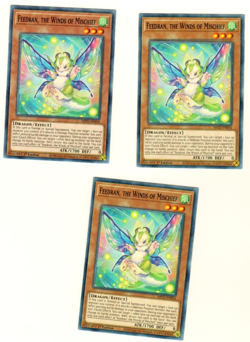 Set Of 3 Feedran The Winds Of Mischief Tin Of Ancient Battles 2021 Yugioh - Image 1