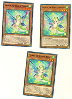 Set Of 3 Feedran The Winds Of Mischief Tin Of Ancient Battles 2021 Yugioh - Image 3