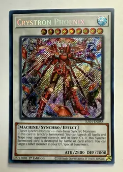 1x Crystron Phoenix (Secret Rare) Secret Rare RA04-EN058 NM Yugioh - Image 1