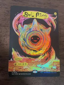 MtG SLC Sol Ring #19 foil Borderless Encyclopedia Countdown Secret Lair - Image 1