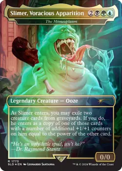 Slimer, Voracious Apparition - The Mimeoplasm R 1773 Foil NM SecretLair MTG M-04 - Image 1