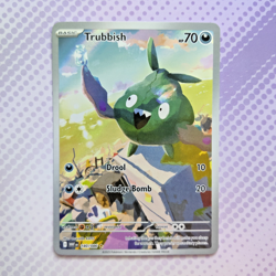 Pokemon Cards Trubbish 140/086 White Flare Illustration Rare NM *1 - Image 1