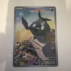 Pokemon Cards Trubbish 140/086 White Flare Illustration Rare NM *1 - Image 1